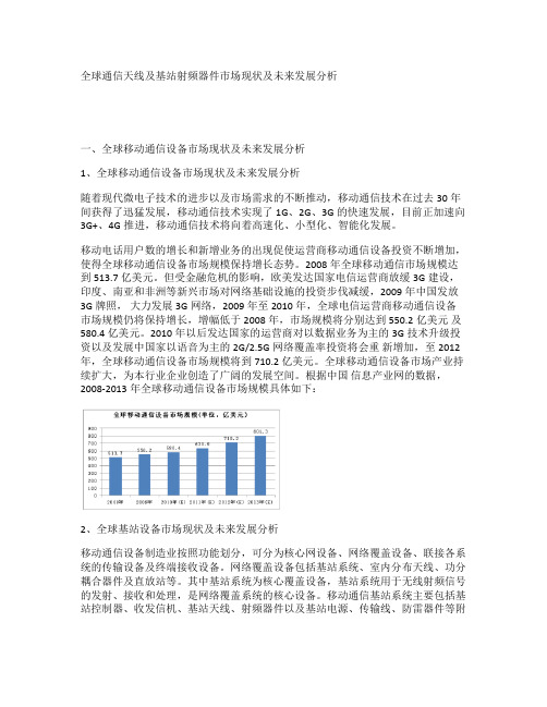 全球通信天线及基站射频器件市场现状及未来发展分析(精)教程文件