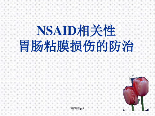 NSAID相关性胃肠粘膜损伤的防治医学PPT