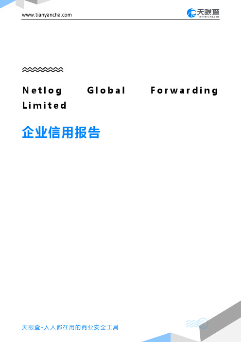 Netlog Global Forwarding Limited企业信用报告-天眼查