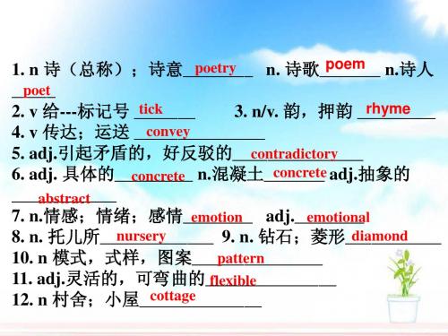 高中人教英语book 6 unit 2 词汇讲解学案(1)