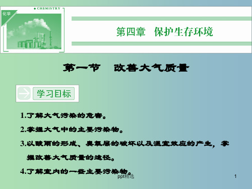 高中化学 4.1改善大气质量课件 新人教版选修1 