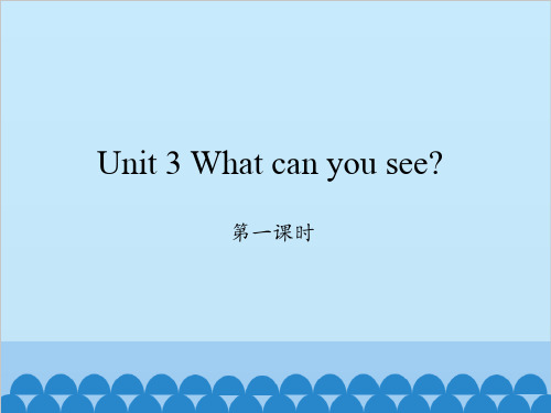 新湘少版(三起)四年级下册英语课件-Unit 3 What can you see？第一课时