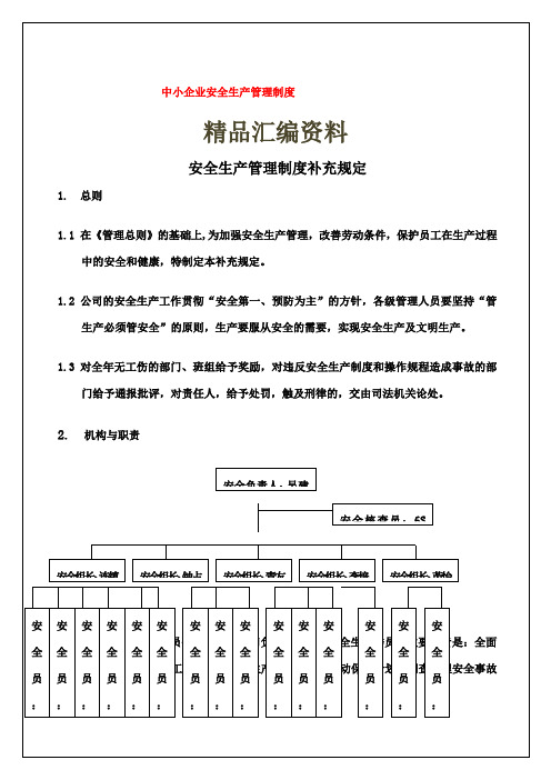 中小企业安全生产管理制度 页