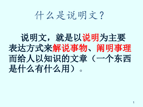 小学说明文ppt课件