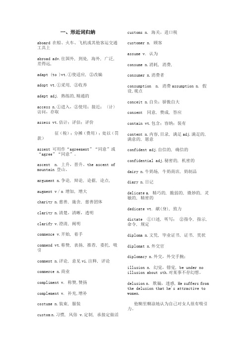 考研英语形近词归纳