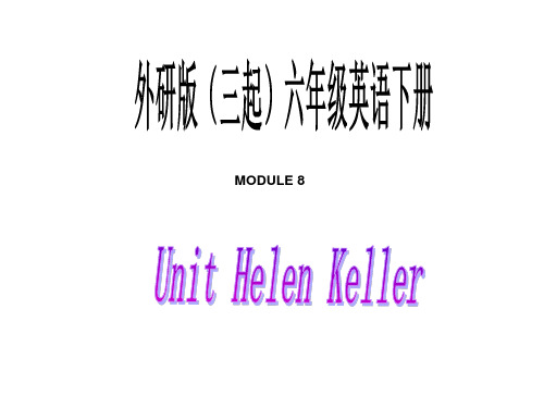 六年级英语下册 Module 8 Unit 1(3)课件 外研版(三起)