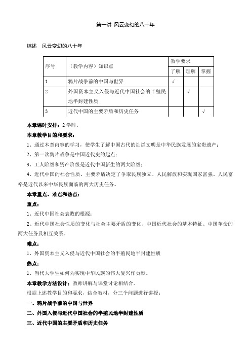 第一讲 风云变幻的八十年