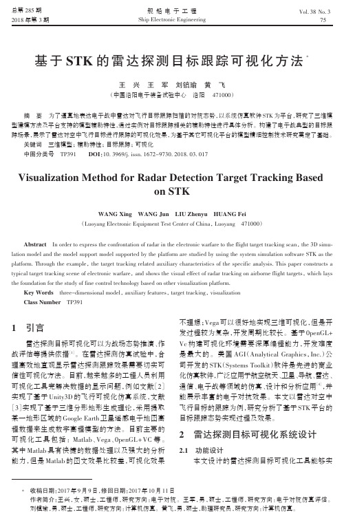 基于STK的雷达探测目标跟踪可视化方法