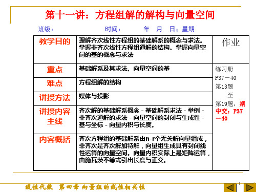 线性代数 基础解系求法举例