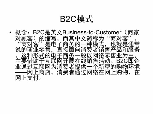 电子商务概论B2C模式