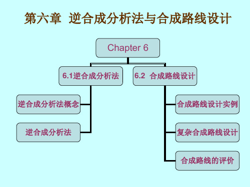 第六章 逆合成分析与合成路线设计