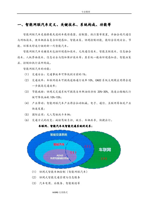 智能化网联汽车及车联网2018年08