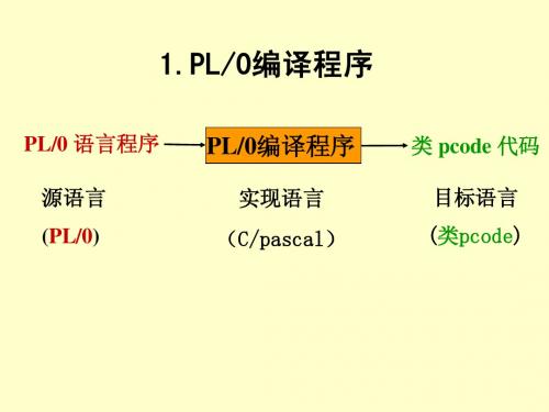 广工编译原理实验PPT