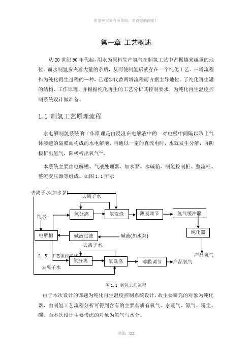 1制氢工艺介绍