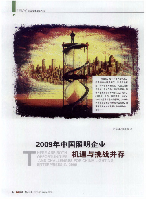 2009年中国照明企业机遇与挑战并存