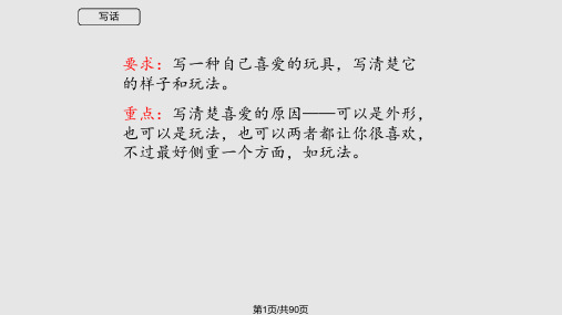二年级上册看图写话整理PPT课件