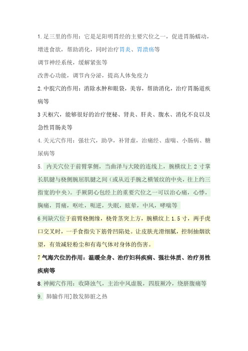 中医穴位