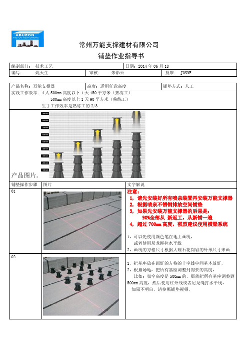 石材架空制作方法