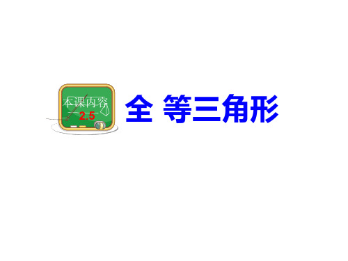 湘教版数学八年级上册 2.5全等三角形 PPT课件