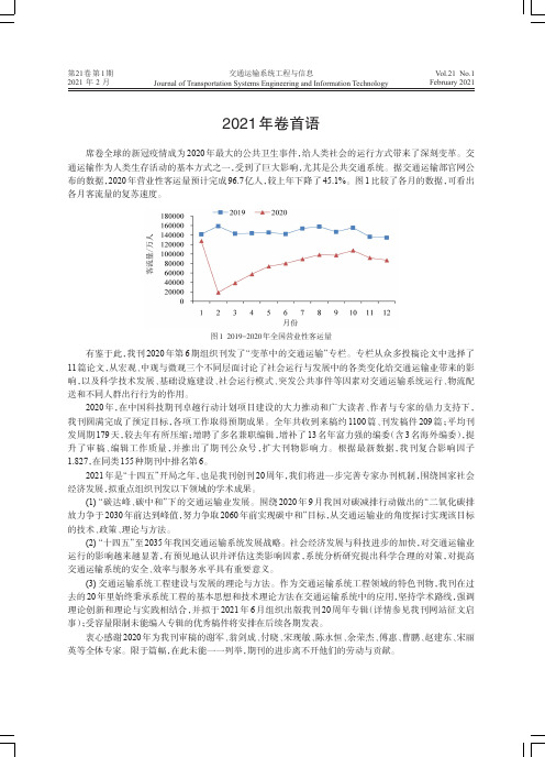 2021年卷首语