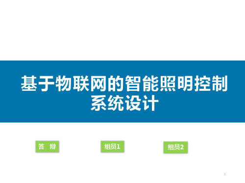 基于物联网的智能照明控制系统设计ppt课件