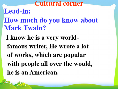 外研版高中英语必修五课件：Module+3+Cultural+Corner+and+Writing