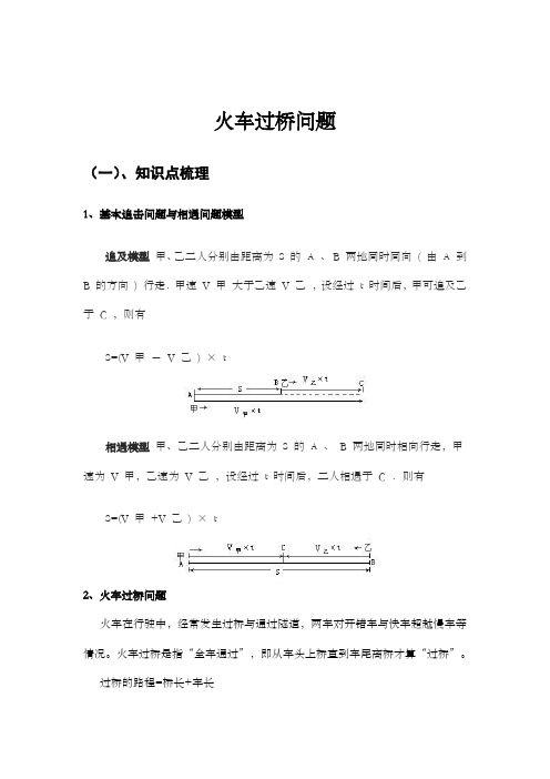 基本行程问题 火车过桥教案