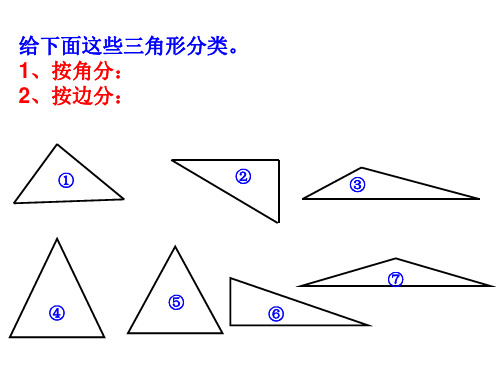 三角形的分类