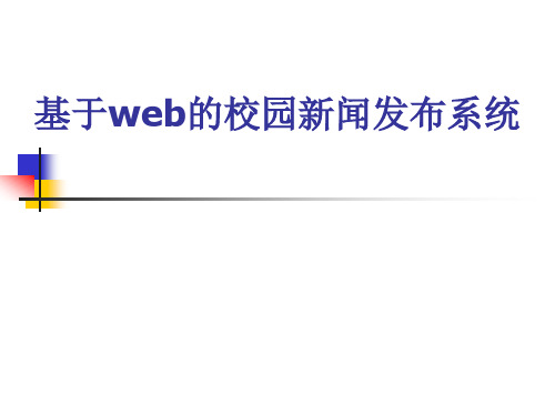 ASP0254ASP0172校园新闻发布管理系统基于web的校园新闻发布系统幻灯片