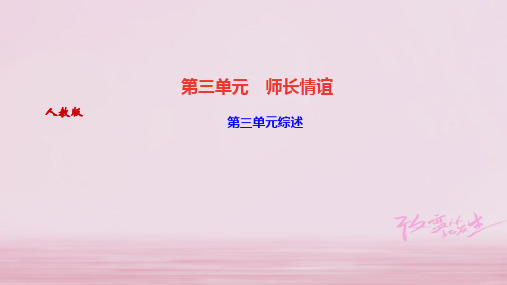 2019年秋七年级道德与法治上册习题课件：第三单元综述 (共22张PPT)