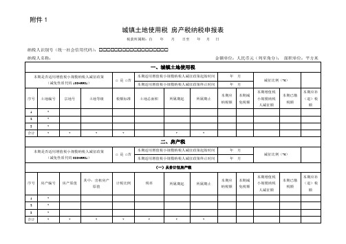 《城镇土地使用税纳税申报表》填表说明范本.doc