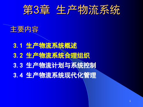 生产物流系统-时间组织和空间组织