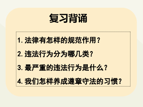 统编版八年级上册道德与法治5.2 预防犯罪 课件