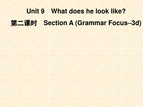 2019春人教版七年级英语下册图片版习题课件：Unit 9  第二课时 Section A (Grammar Focus—3d)