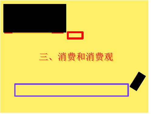 消费与消费观 PPT