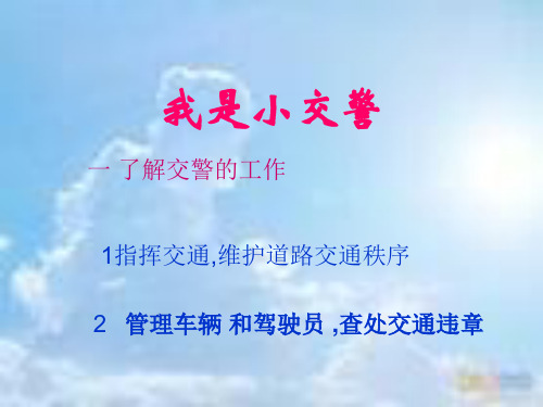 我当小交警资料