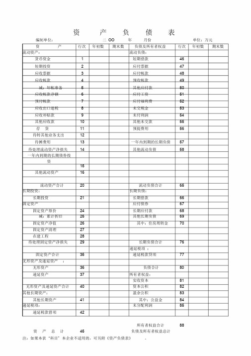 资产负债表与损益表.doc