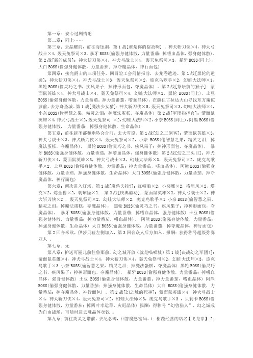 风色幻想6的FY城开启流程