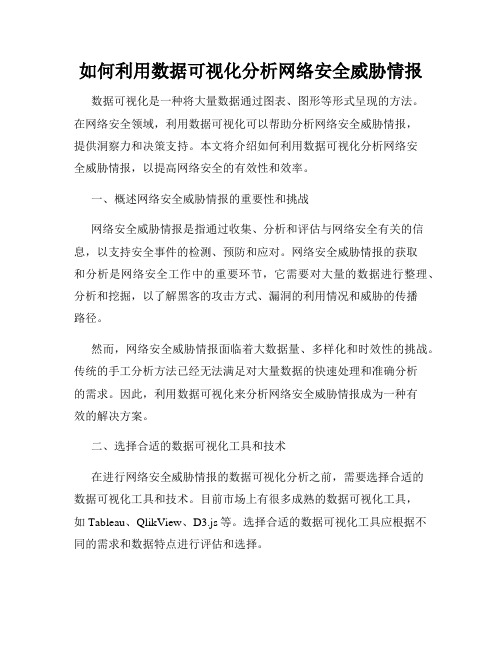 如何利用数据可视化分析网络安全威胁情报