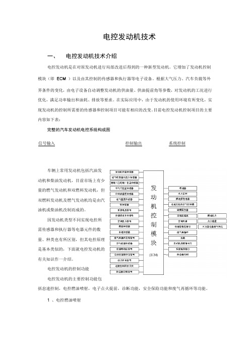 电控发动机技术
