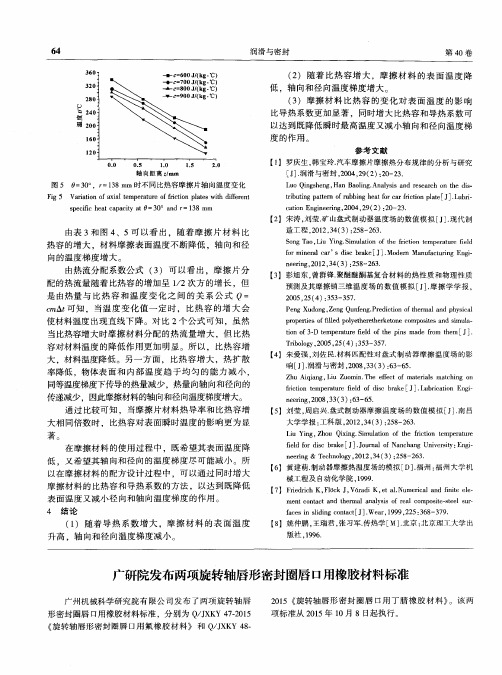 广研院发布两项旋转轴唇形密封圈唇口用橡胶材料标准