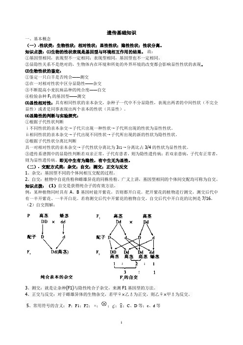 必修二遗传基础知识