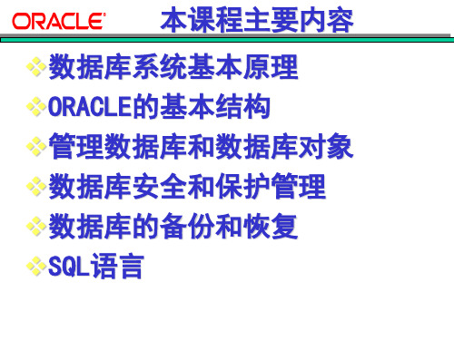 oracle 数据库ppt