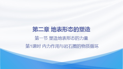 内力作用与岩石圈的物质循环 课件2022-2023学年高二地理人教版(2019)选择性必修