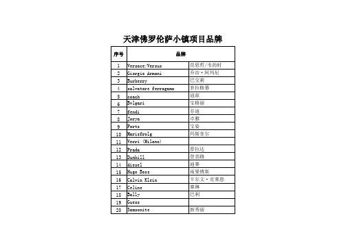 佛罗伦萨小镇项目品牌