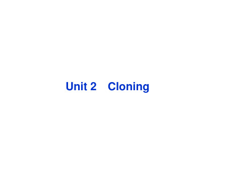 人教新课标高中英语选修八短语句型串成篇课件：unit2Cloning(共23张PPT)