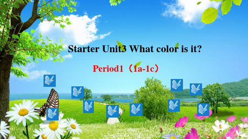 人教版七年级英语上册Starter Unit3 What color is it 1a-1c课件