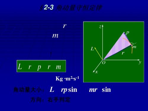 第二章 角动量守恒定律