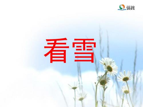 《看雪》优教课件(第二课时)