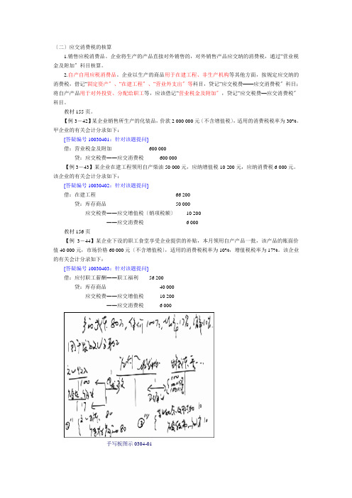 应交消费税的核算